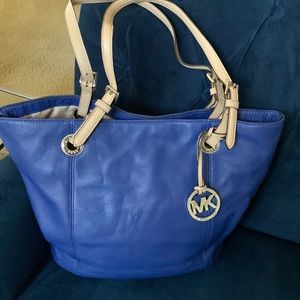 Michael Kors leather Tote handbag blue